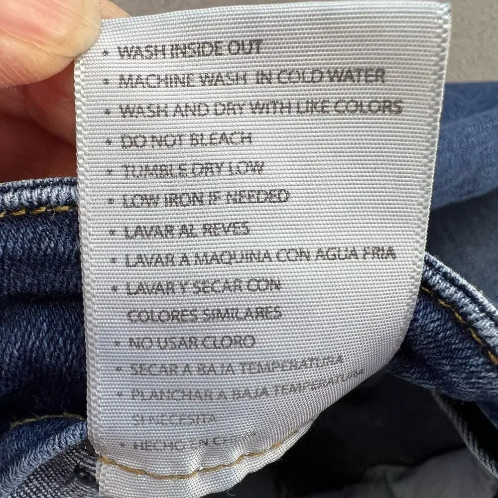 KanCan Jeans Women's 25 (2) Blue High Rise Button Fly Skinny Ankle Preppy School - Picture 13 of 14